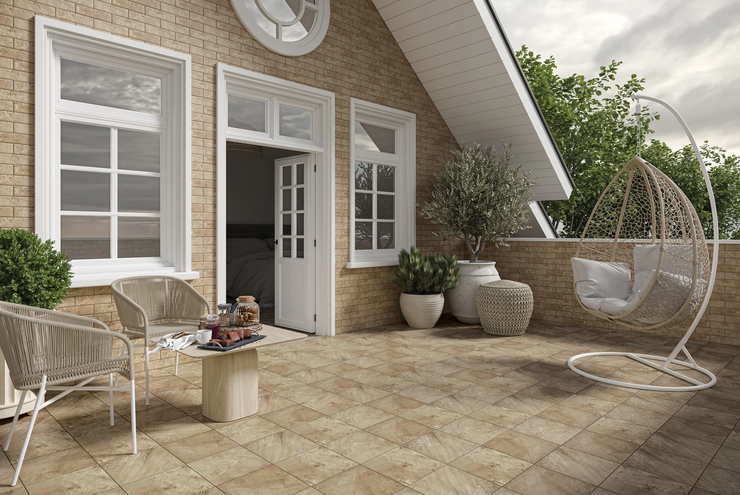 Klinker Paradyz Mattone Pietra 24.5x6.6 beige ele