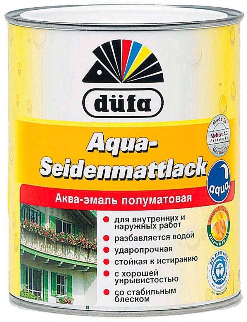 Email acrilic semimat Dufa Aqua Seidenmattlack 2.5 L 