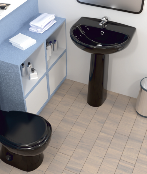 Раковина Keramin Grand-Lux чёрный 1c 