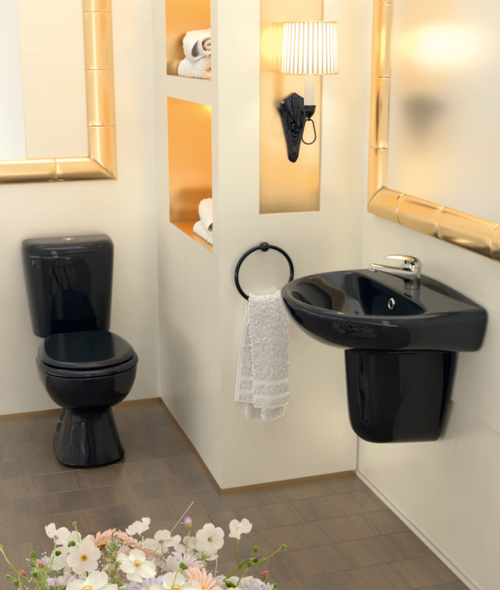 Раковина Keramin Grand-Lux чёрный 1c 