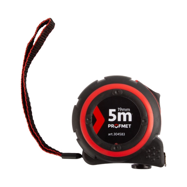 Рулетка с кнопкой временной фиксации и нейлоновым покрытием ленты Profmet 3м *16мм 304581 