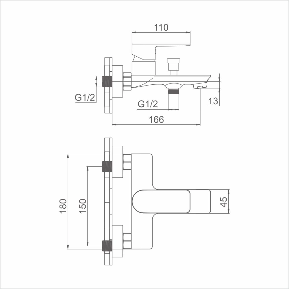 Baterie de baie Mat eco Cavo 116589