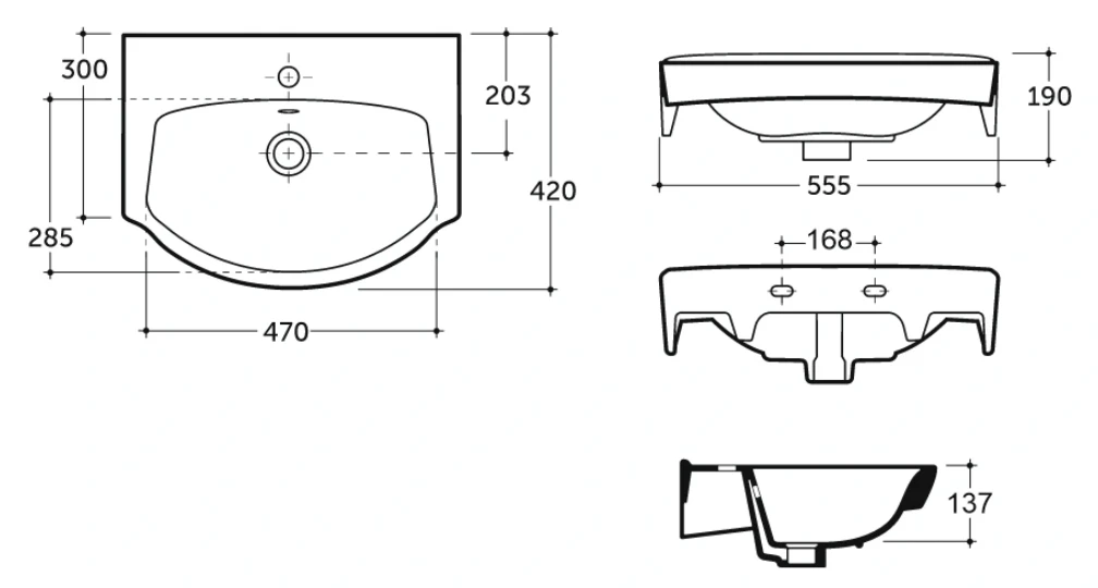 Lavoar Alibano 55 1c Keramin 