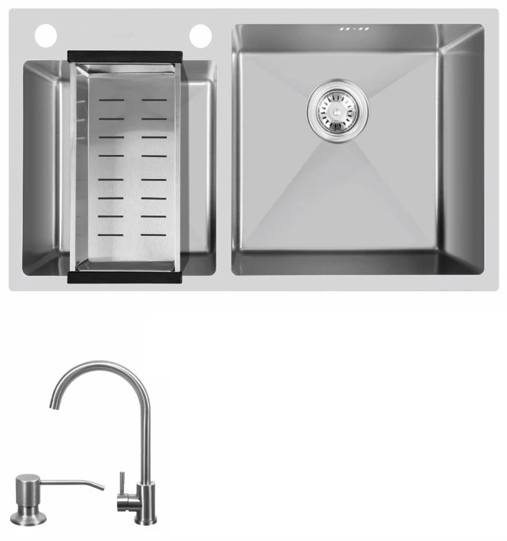 Мойка+Смеситель FB Satin 78*43/18 1.0+KOP3 