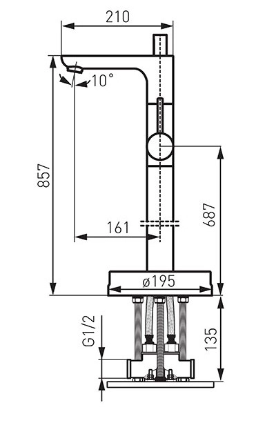 Смеситель Ferro Fiesta BFI 11F 1407 
