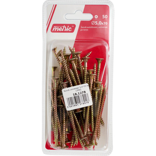 Șurub p/u lemn Metric 5x70 88651