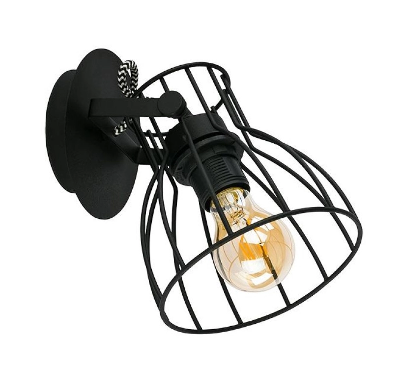 Бра Tk Lighting 2120 ALANO BLACK 1 E27 