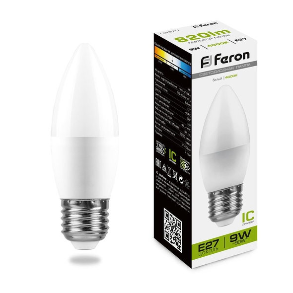 Лампы FN LB-570 E27 9W 4000K