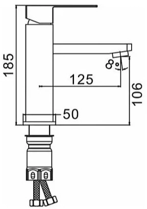 Смеситель Frap F 10802-6 1229 