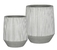 Ghiveci din fibrociment Harith high S white stripe