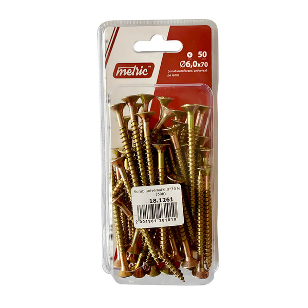 Șurub p/u lemn Metric 6x70 88659