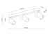 Plafonieră Tk Lighting Top Black 3 GU10 6167