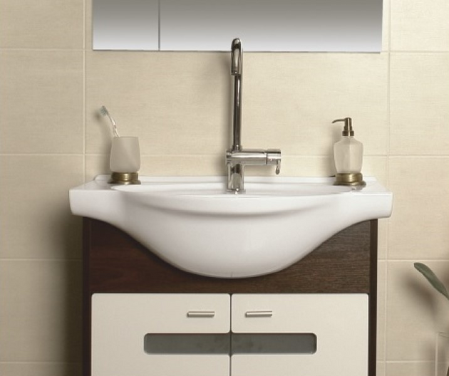 Lavoar Nord 75cm mobilier alb 1c Keramin