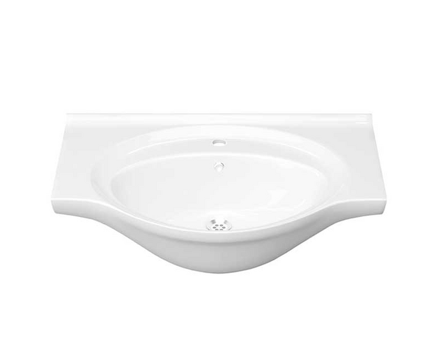 Раковина Keramin Capri 75 белая 1c  