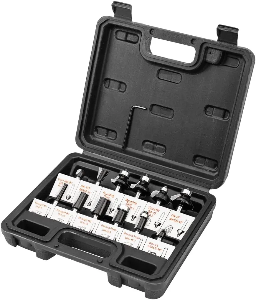 Набор фрез по дереву 12шт Verto 60H008 2487