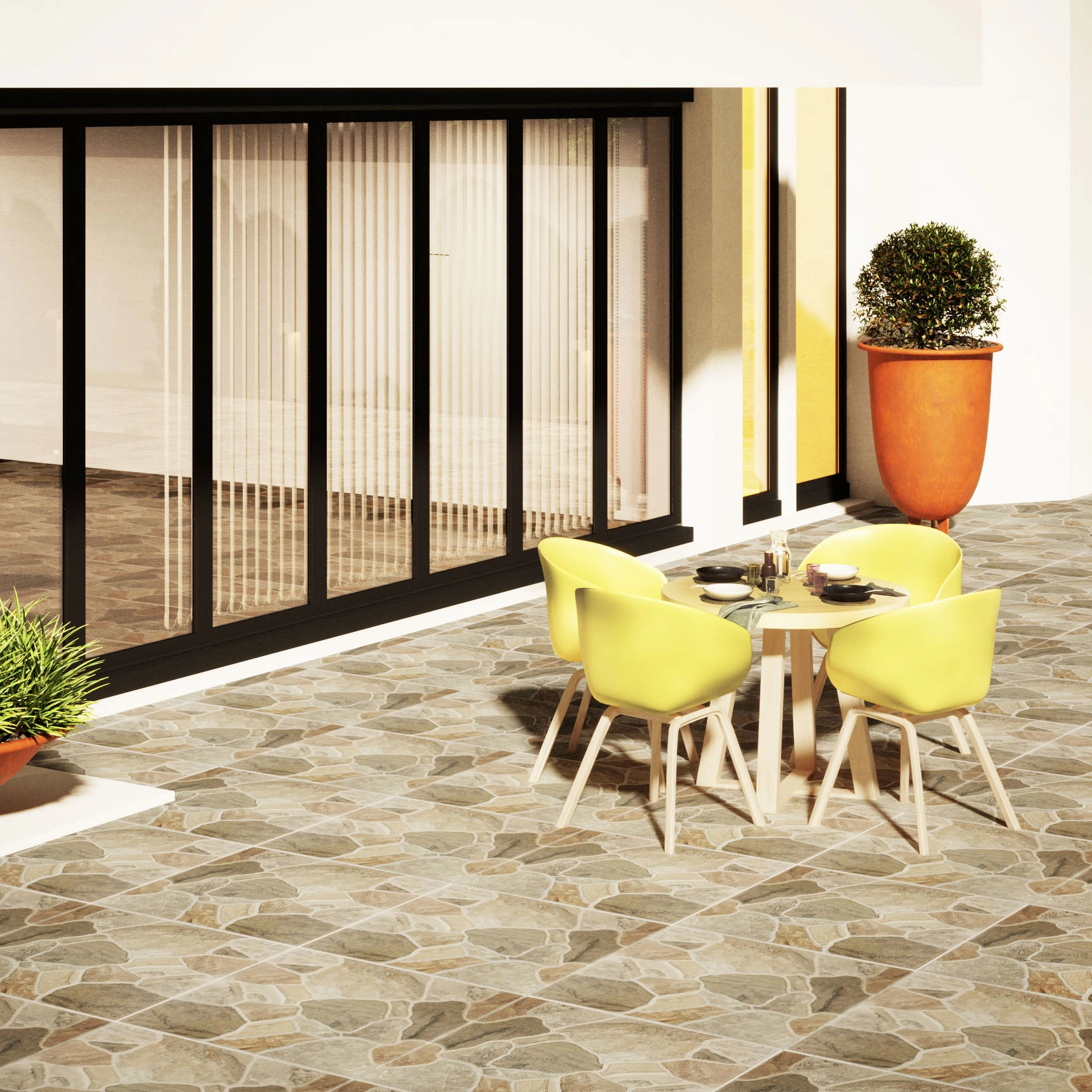 Плитка Termal Seramik Valley stone 42.5х42.5 olive