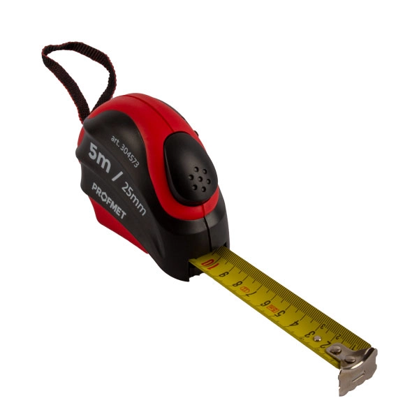 Ruletă cu autoblocare și acoperire din nailon Profmet 7.5m *25mm 304575 