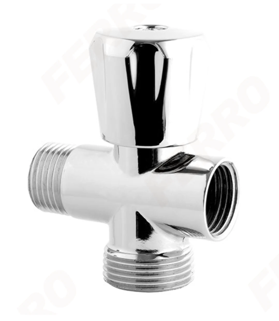 Кран для подключения стиральной или посудомоечной машины Ferro 1/2Mx3/4Mx1/2M CF3019A/ 10410 