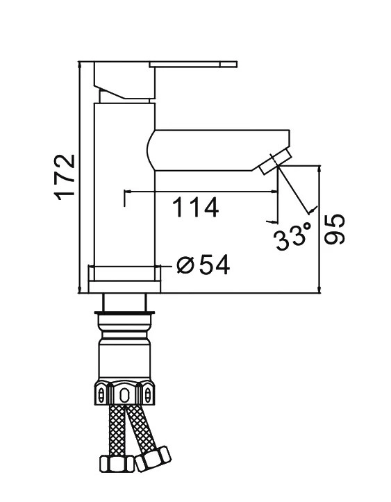 Смеситель Frap F 10801-6  1035 