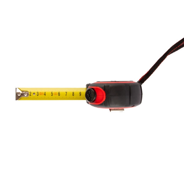 Ruletă cu buton de fixare temporară și acoperire din nailon Profmet 8m *25mm 304585 