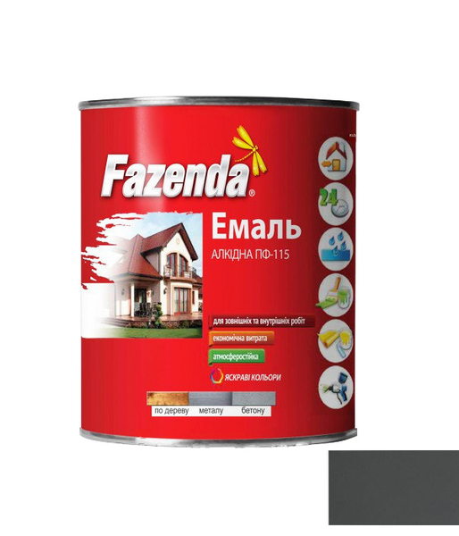 Email Fazenda 0.9 kg  gri-închis 