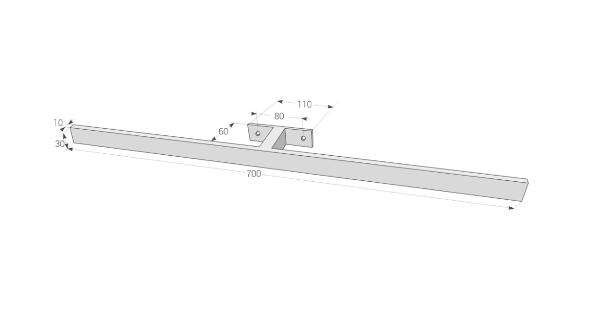 Вешалка для полотенец Daske Palermo PM/TR-1673G серый