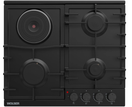 Комбинированная варочная поверхность Wolser WBRD 603G1EL Black FFD 