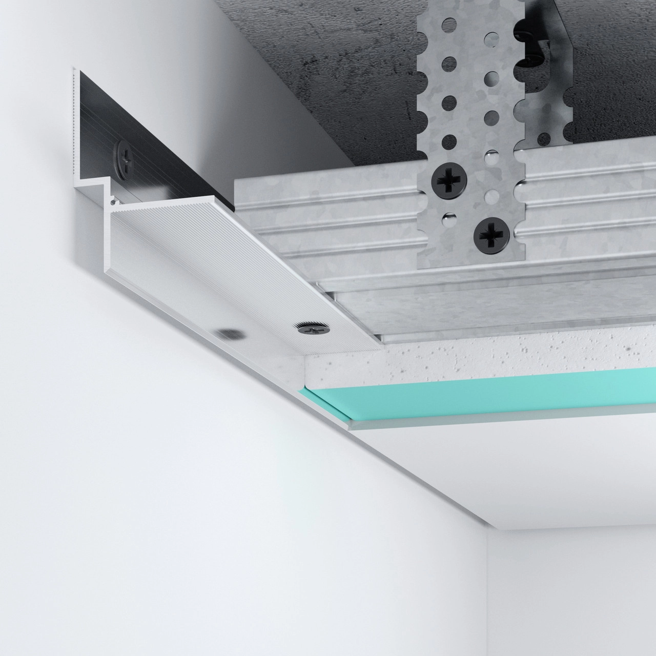 Профиль теневого шва алюминиевый F2.520 5мм