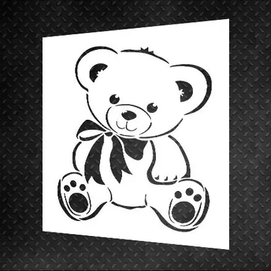 Трафарет Медведь