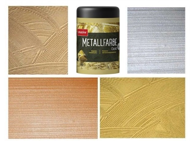 Vopsea metalizată Metallfarbe 250gr aur