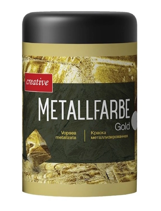 Vopsea metalizată Metallfarbe 250gr aur