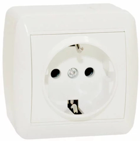 Priză 16A IP44 alb Elmos 8001-42