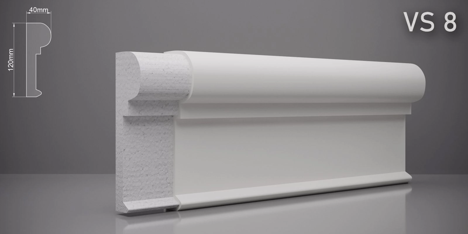 Декоративный пояс VS8 120x40мм