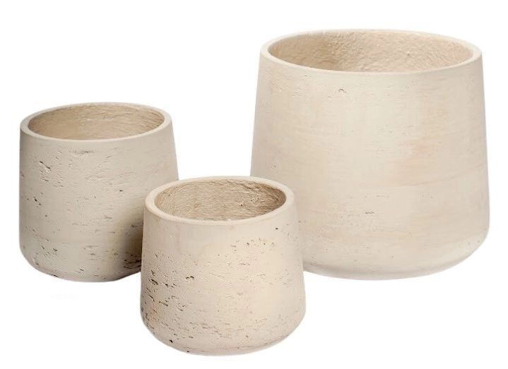 Фиброцементный горшок Jumbo Patt L  chocolate washed 