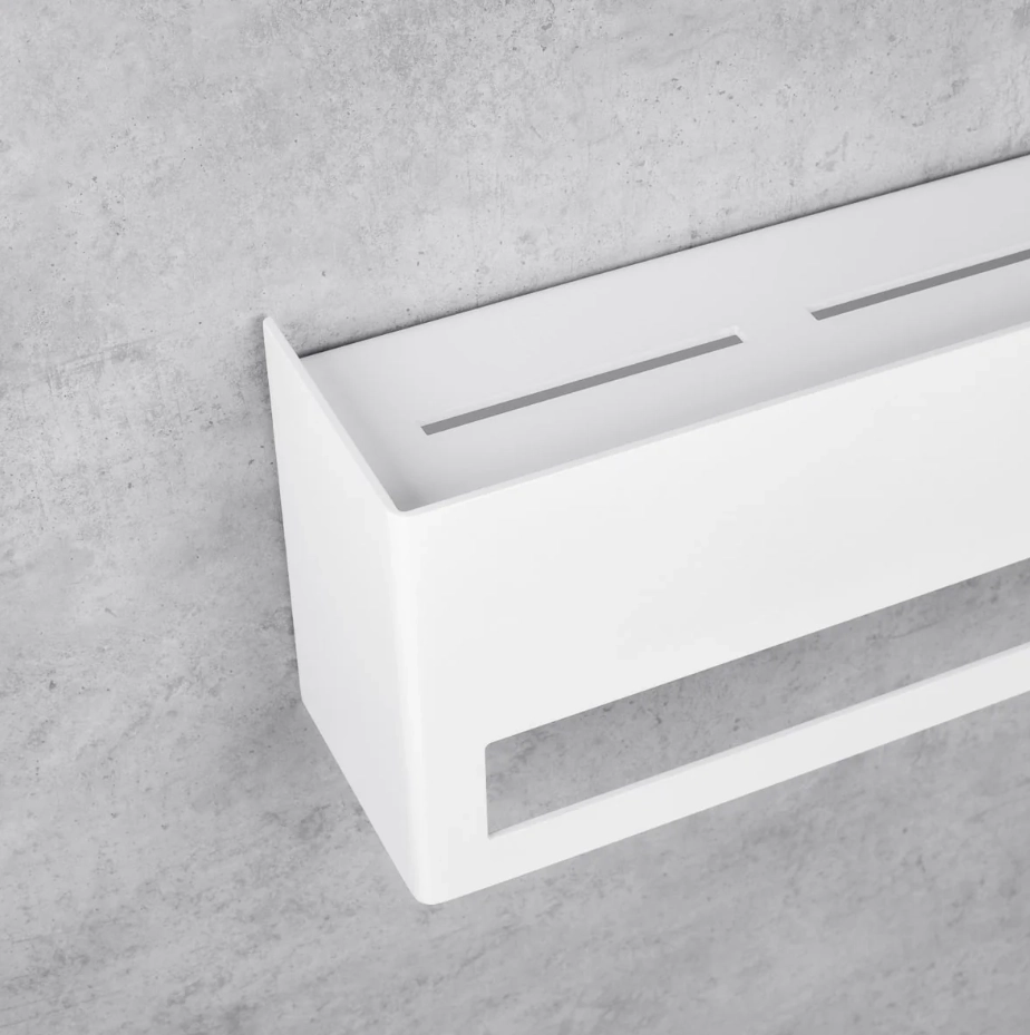 Suport cu raft Daske Keyka TR/K-0607W alb