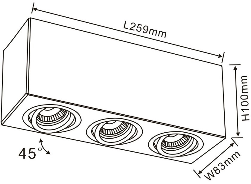 Светильник Cuadro Flitz FL804-3C  