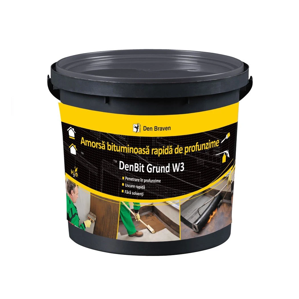 Грунтовка битумная Den Braven Bit Grund W3 5kg