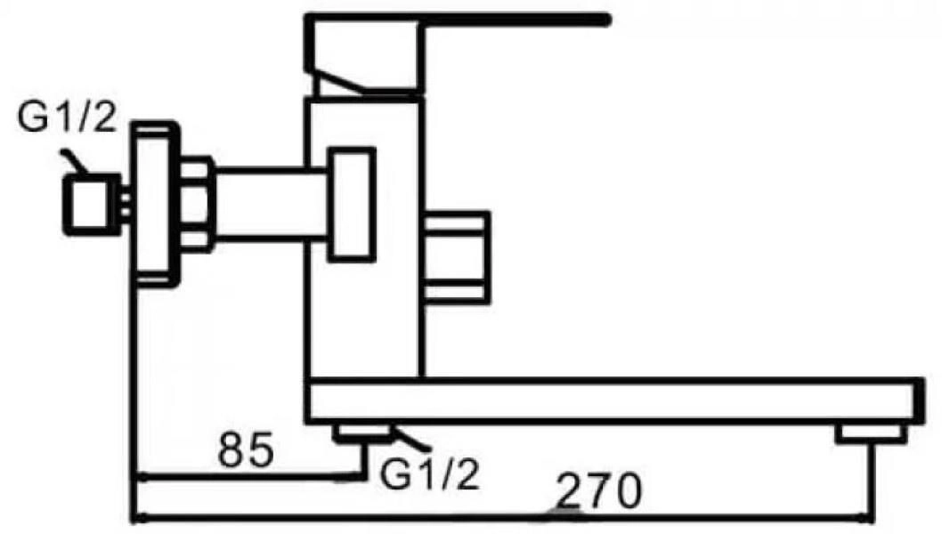 Смеситель для ванны Frap F 32802 1551