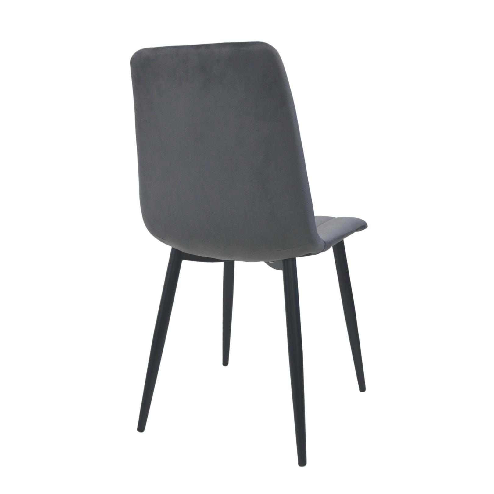 Стул DC-90P N 21 Catifea Dark Grey+Black