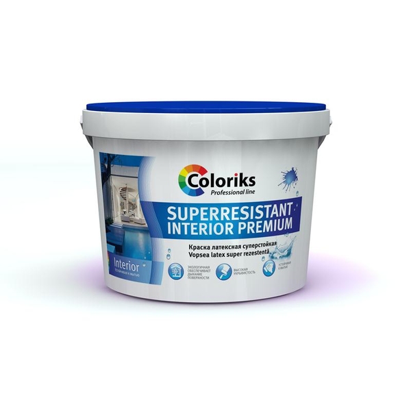 Водоэмульсионная краска Coloriks latex 14kg + Грунтовка Bio 2kg