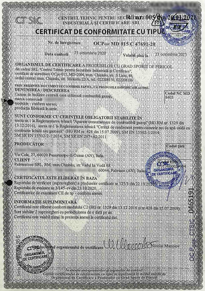 Cazan Ariston Genus 24 FF 25-617