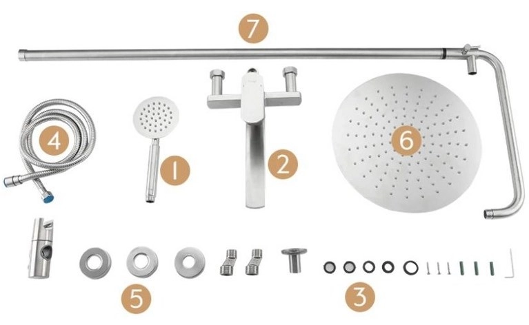 Душевая стойка Frap F 24805 0373 