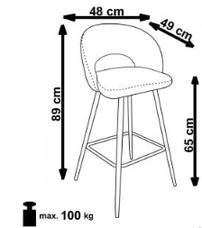 Стул H-96 Velvet 65