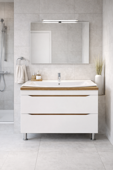 Mobilier de baie Barry 120 Lavoar Barry white