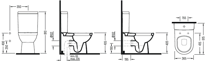 Унитаз Bien Capri бак + крышка + биде