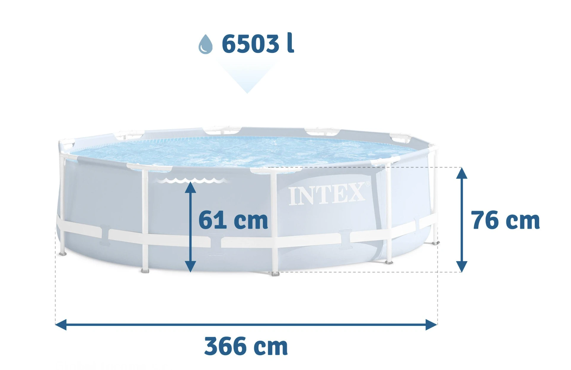 Бассейн Intex Frism Frame Premium 6503L 26710 