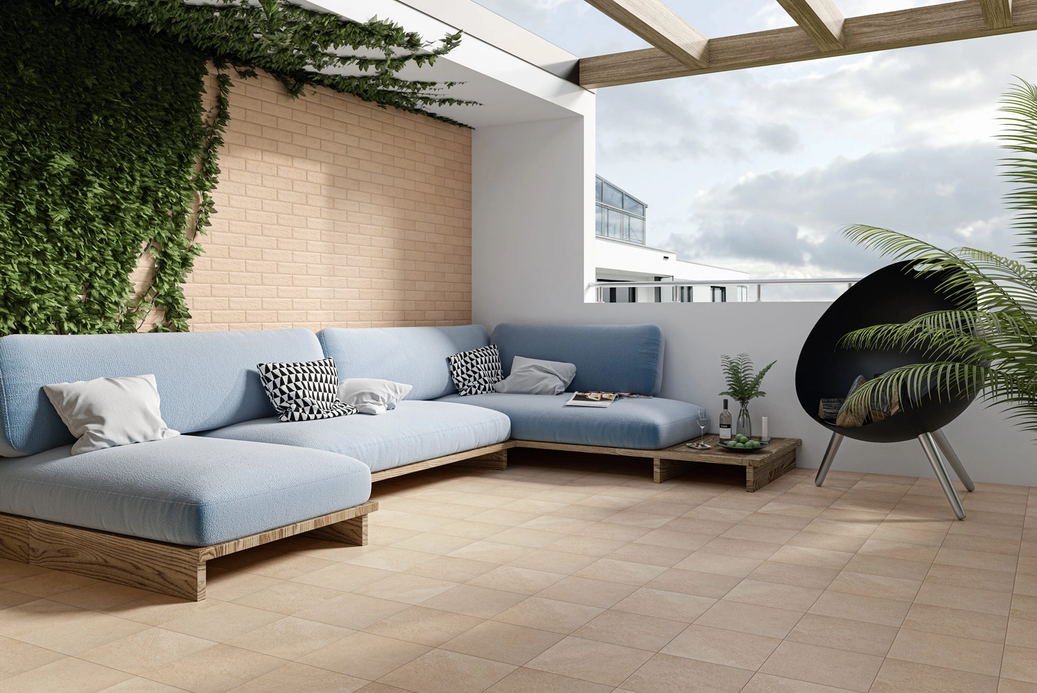 Treaptă Paradyz Mattone Sabbia R 30x30 beige St Pro