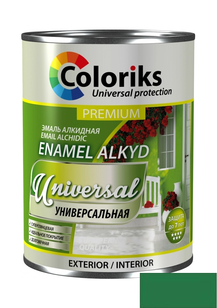 Email Coloriks Premium Universal 0.9l verde aprins