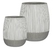 Ghiveci din fibrociment Perry S white stripe