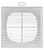Grilă de ventilație 21x21 D125 white 2121R12F